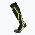 Vaikiškos slidinėjimo kojinės Mico Medium Weight Warm Control Ski nero giallo fluo
