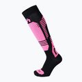 Vaikiškos slidinėjimo kojinės Mico Light Weightsuperthermo Merino Ski nero/fucsia fluo