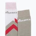 Nordica Multisports Winter Jr vaikiškos slidinėjimo kojinės 2 poros lt grey/coral/white 5