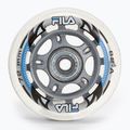 FILA Ratai ABEC 5 72mm/82A 8 vnt. balti riedučių ratai su guoliais.