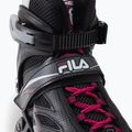 FILA Argon 84 Lady juodos/magnetinės spalvos riedučiai 5