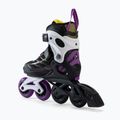 FILA Wizy G juodos/geltonos/gelsvai purpurinės spalvos vaikiški riedučiai 3
