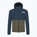 Vyriška dviračių striukė Northwave Easy Out Softshell deep blue/forest green