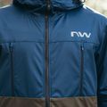 Vyriška dviračių striukė Northwave Easy Out Softshell deep blue/forest green 9