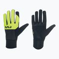 Vyriškos dviračių pirštinės Northwave Fast Gel black/yellow fluo 5