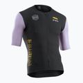 Vyriški dviračių marškinėliai Northwave Extreme Evo black/lilac
