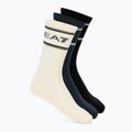 Kojinės EA7 Emporio Armani Train Socks Sponge 3 pairs black / vanilla ice / armani blu