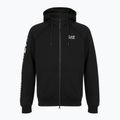 Vyriškas džemperis Emporio Armani EA7 Train Logo Series Extended Logo Hoodie Fz black / white