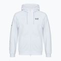 Vyriškas džemperis Emporio Armani EA7 Train Logo Series Extended Logo Hoodie Fz white / black