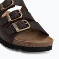 Moteriškos šlepetės Scholl Rio Wedge Ad Med dark brown 7