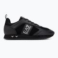 Batai EA7 Emporio Armani Black & White Suede triple black micropunch 2