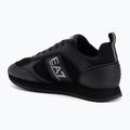 Batai EA7 Emporio Armani Black & White Suede triple black micropunch 3