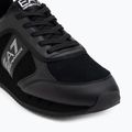 Batai EA7 Emporio Armani Black & White Suede triple black micropunch 7