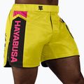 Vyriški treniruočių šortai Hayabusa Icon Mid-Thigh MMA yellow/blue 2