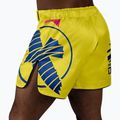 Vyriški treniruočių šortai Hayabusa Icon Mid-Thigh MMA yellow/blue 3