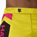 Vyriški treniruočių šortai Hayabusa Icon Mid-Thigh MMA yellow/blue 5