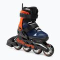 Rollerblade Microblade vaikiškos tamsiai mėlynos ir oranžinės spalvos pačiūžos 07221900 174