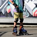 Rollerblade Microblade vaikiškos tamsiai mėlynos ir oranžinės spalvos pačiūžos 07221900 174 9