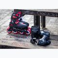 Vaikiški riedučiai su apsaugomis Rollerblade Fury Combo Jr juoda/raudona 2