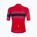 Santini Ecosleek Bengal vyriški dviratininko marškinėliai raudoni 2S94475CESLKBENGRSS 3