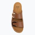 Moteriškos šlepetės Scholl Montery 2 Straps Ad Med cognac 5