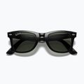 Akiniai nuo saulės Ray-Ban Wayfarer Classic black/green polarized 3