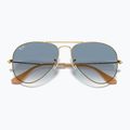Akiniai nuo saulės Ray-Ban Aviator Classic arista gold/light blue 3