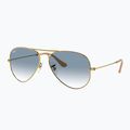 Akiniai nuo saulės Ray-Ban Aviator Classic arista gold/light blue 4