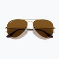 Saulės akiniai Ray-Ban Aviator Classic arista gold/brown polarized 3