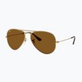 Saulės akiniai Ray-Ban Aviator Classic arista gold/brown polarized 4