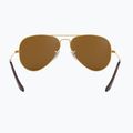 Saulės akiniai Ray-Ban Aviator Classic arista gold/brown polarized 5