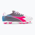 Vyriški futbolo bateliai Diadora Brasil Elite Veloce GR LPU white/pink fluo/blue fluo 2