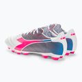 Vyriški futbolo bateliai Diadora Brasil Elite Veloce GR LPU white/pink fluo/blue fluo 3