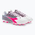 Vyriški futbolo bateliai Diadora Brasil Elite Veloce GR LPU white/pink fluo/blue fluo 4