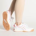 Batai Diadora Winner bianco/rosa pesca pallida 2