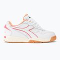Batai Diadora Winner bianco/rosa pesca pallida 3