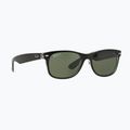 Akiniai nuo saulės Ray-Ban New Wayfarer Classic matte black transparent/green g-15