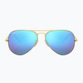 Saulės akiniai Ray-Ban Aviator Classic matt gold/blue polarized 2