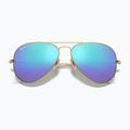 Saulės akiniai Ray-Ban Aviator Classic matt gold/blue polarized 3