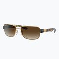 Akiniai nuo saulės Ray-Ban RB3522 arista gold/brown 4