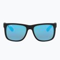 Akiniai nuo saulės Ray-Ban Justin Classic matt black gum/blue mirror 2