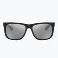 Akiniai nuo saulės Ray-Ban Justin Classic matt black/silver grey mirror 2