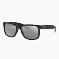 Akiniai nuo saulės Ray-Ban Justin Classic matt black/silver grey mirror 4