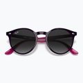 Vaikiški saulės akiniai Ray-Ban RB9064S polished violet/grey gradient 3