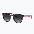 Vaikiški saulės akiniai Ray-Ban RB9064S polished violet/grey gradient 4