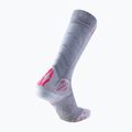 Moteriškos slidinėjimo kojinės UYN Ski Touring silver/fuchsia 6