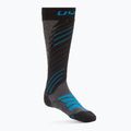Vyriškos kojinės UYN Ski Comfort Fit vidutinės pilkos/melanžinės/auksinės