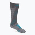 Moteriškos UYN Ski Comfort Fit pilkos/turkio spalvos kojinės