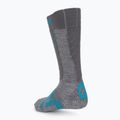 Moteriškos UYN Ski Comfort Fit pilkos/turkio spalvos kojinės 2