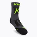 Vyriškos UYN MTB dviratininkų kojinės antracitinės/geltona fluo